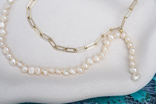 Tide Weave Pearl Necklace