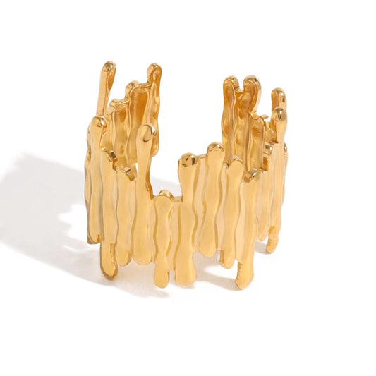 Liquid Gold Cuff Ring