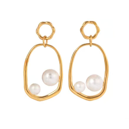 Pearl Orbit Earrings