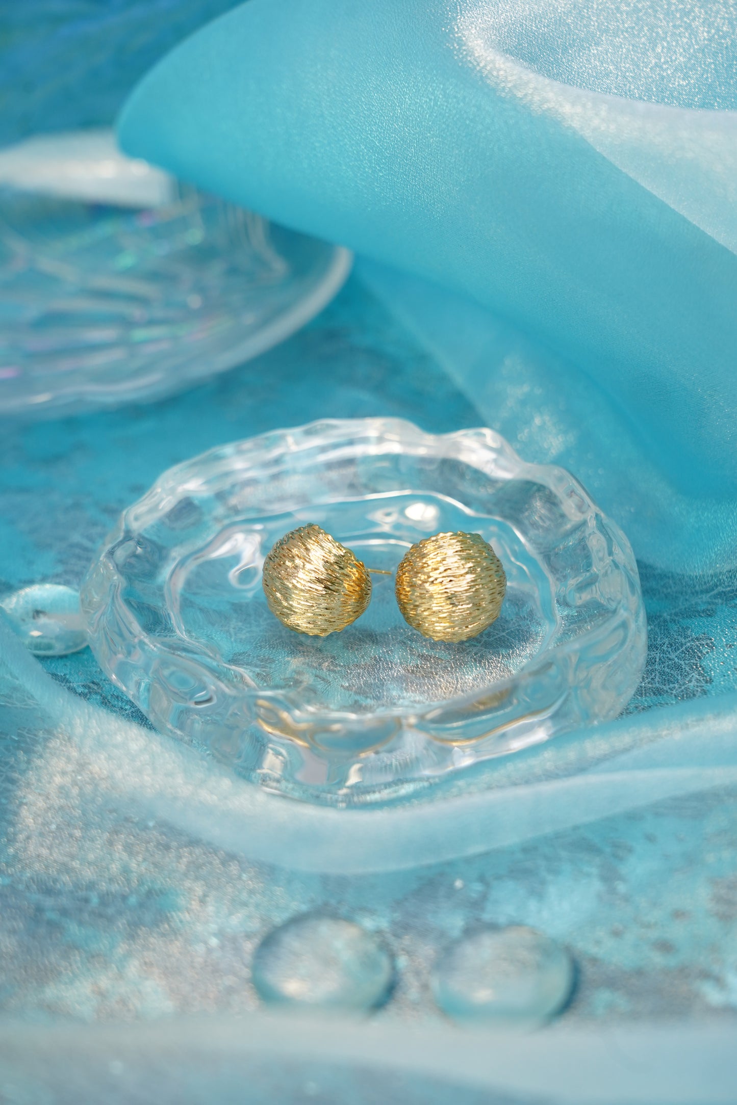 Sunlit Sphere Stud Earrings