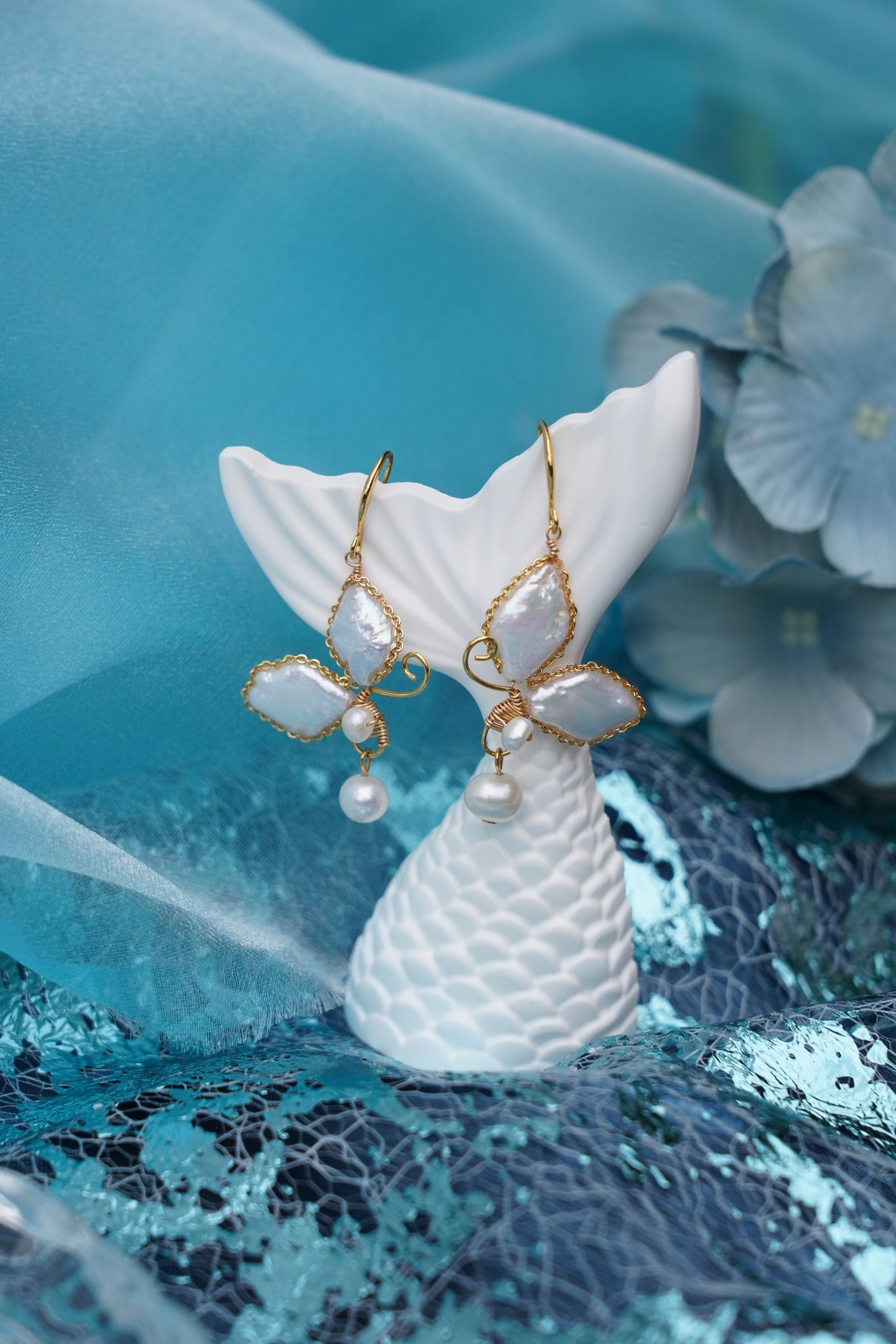 Pearl Flutter Earrings