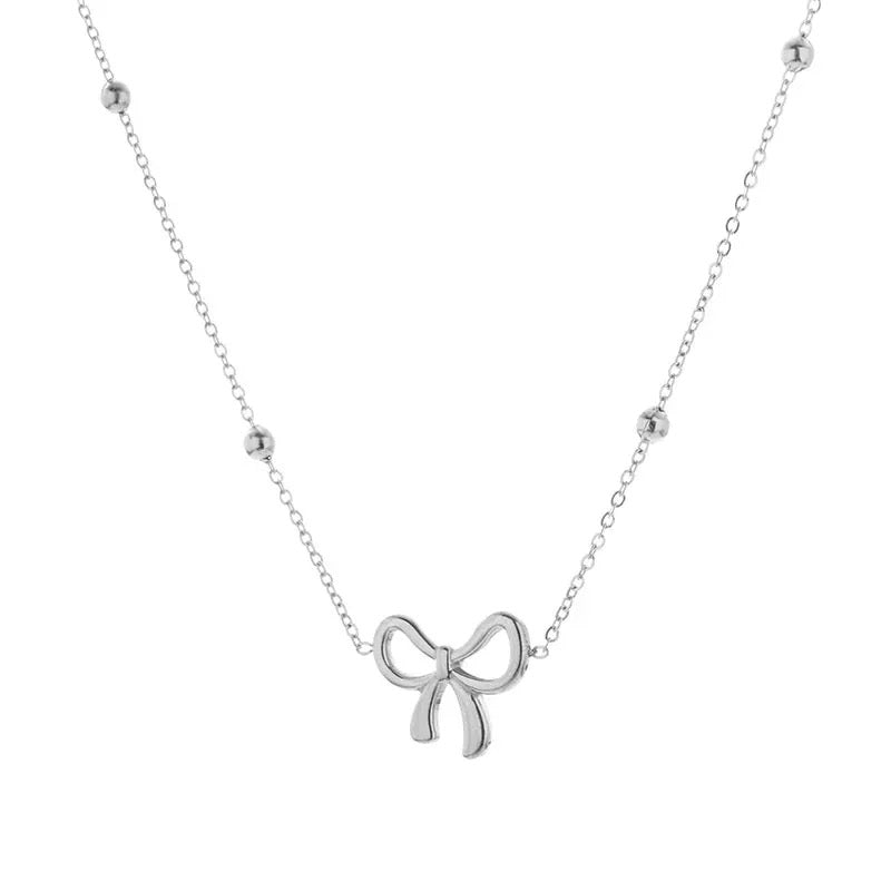 🎀 Dainty Bow Necklace