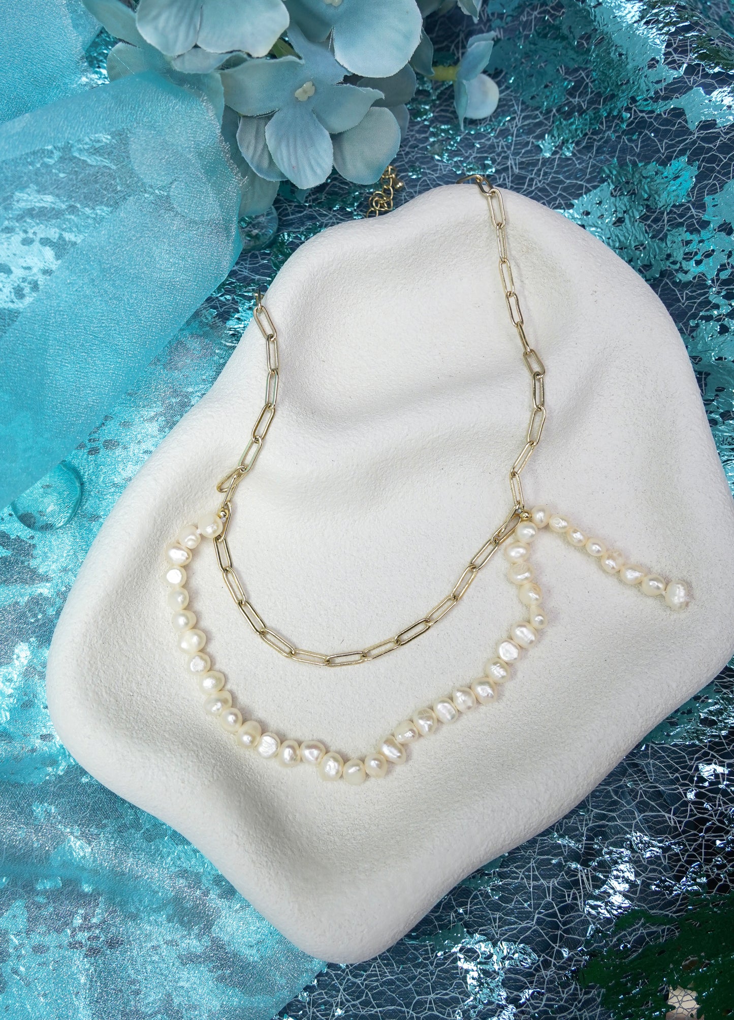 Tide Weave Pearl Necklace