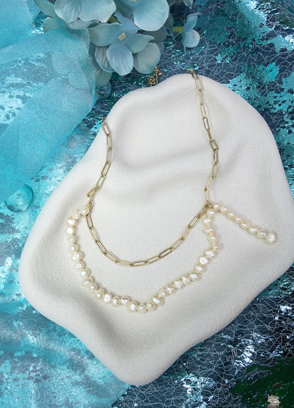 Tide Weave Pearl Necklace