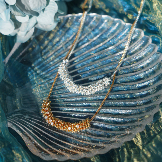 Twilight Ripple Necklace Gold & Silver