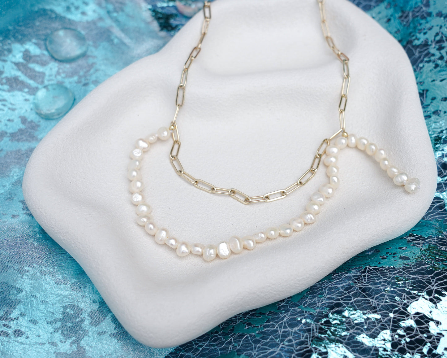 Tide Weave Pearl Necklace