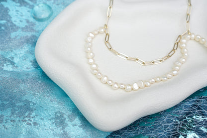 Tide Weave Pearl Necklace
