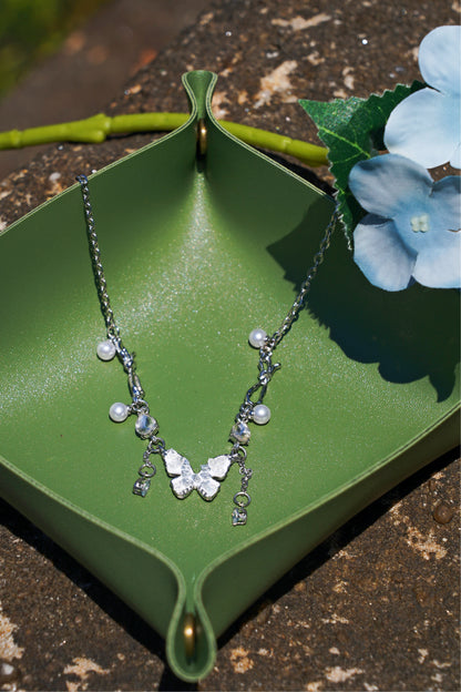 Crystal Flutter Charm Choker