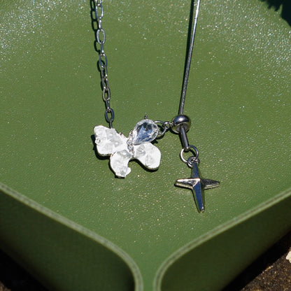 Aurora Wing Drop Necklace
