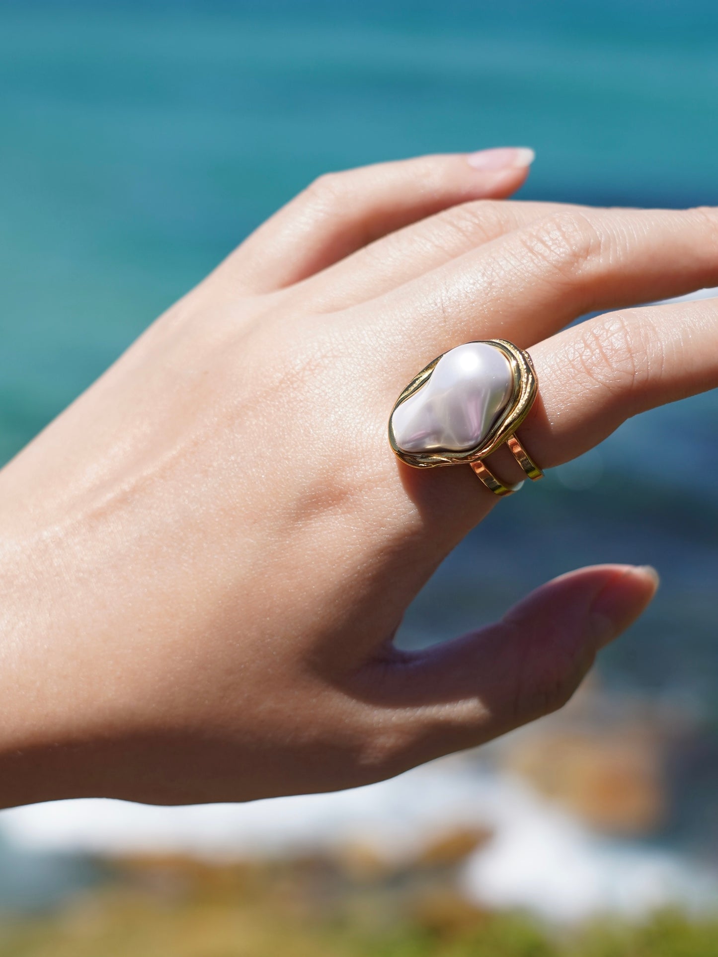 Baroque Pearl Ring