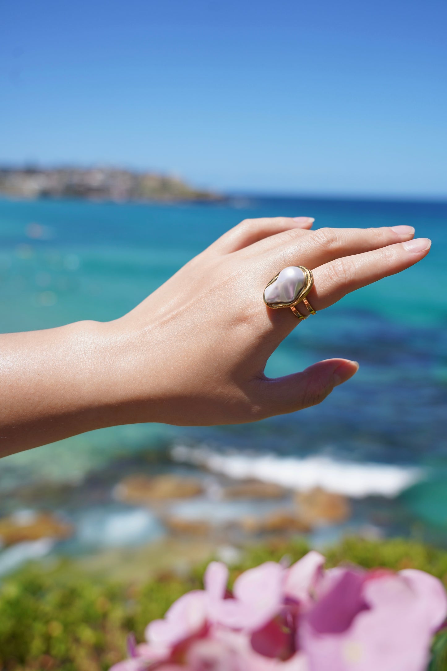 Baroque Pearl Ring
