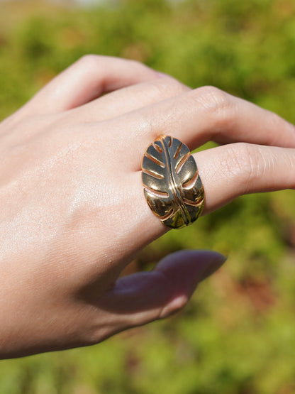 Golden Leaf Ring
