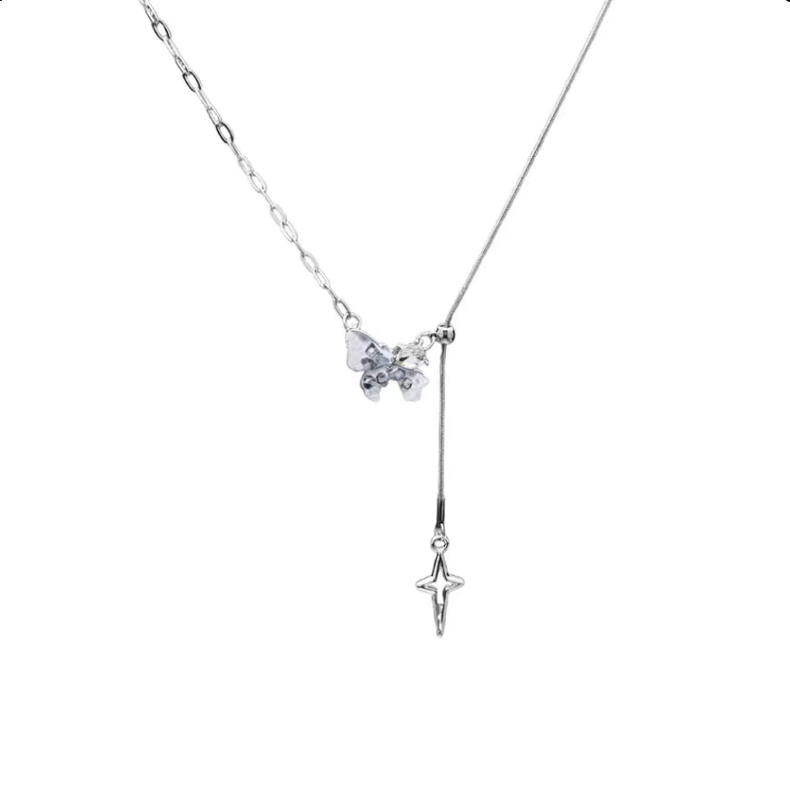 Aurora Wing Drop Necklace