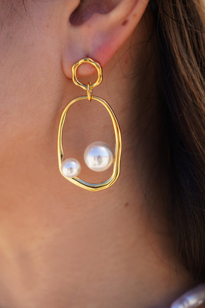 Pearl Orbit Earrings