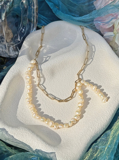 Tide Weave Pearl Necklace