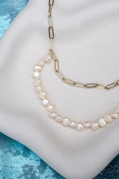 Tide Weave Pearl Necklace